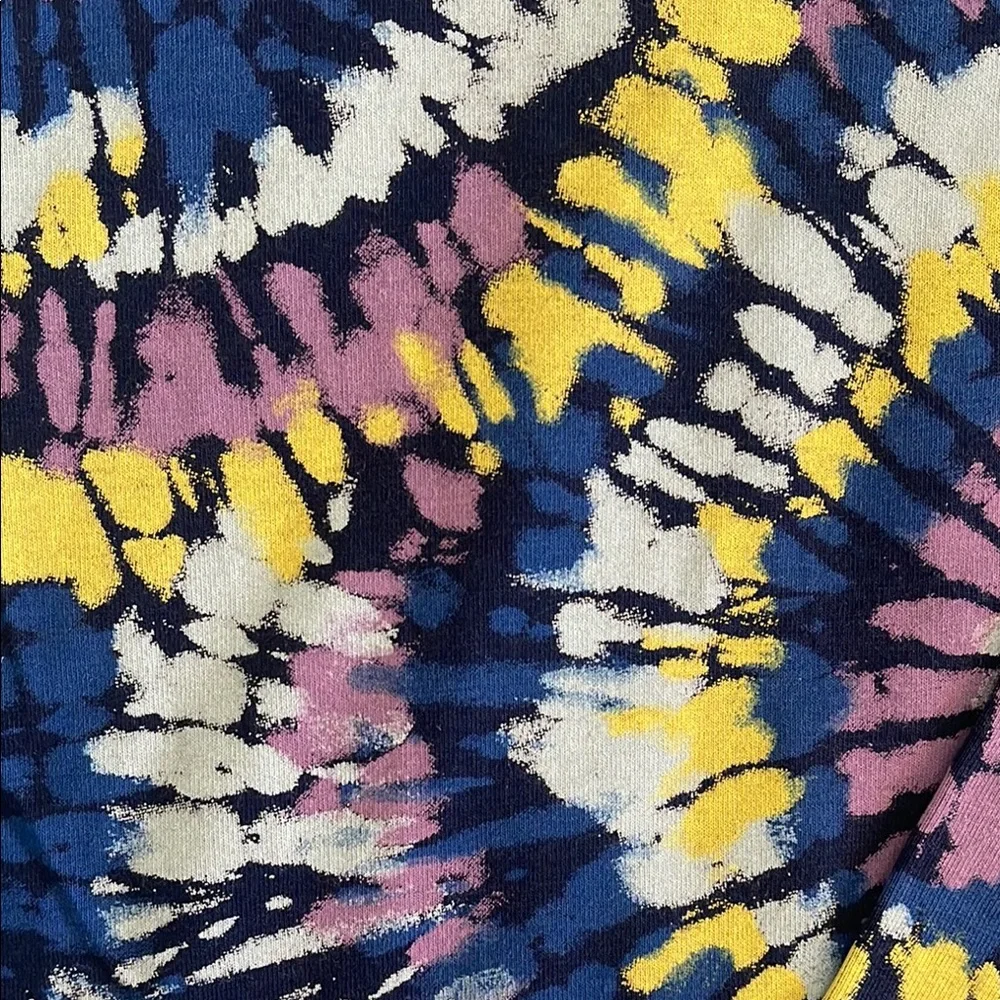 Lands End women’s Colorful Tie-Dye Long Sleeve Top SZ L 14-16 - Picture 2 of 5